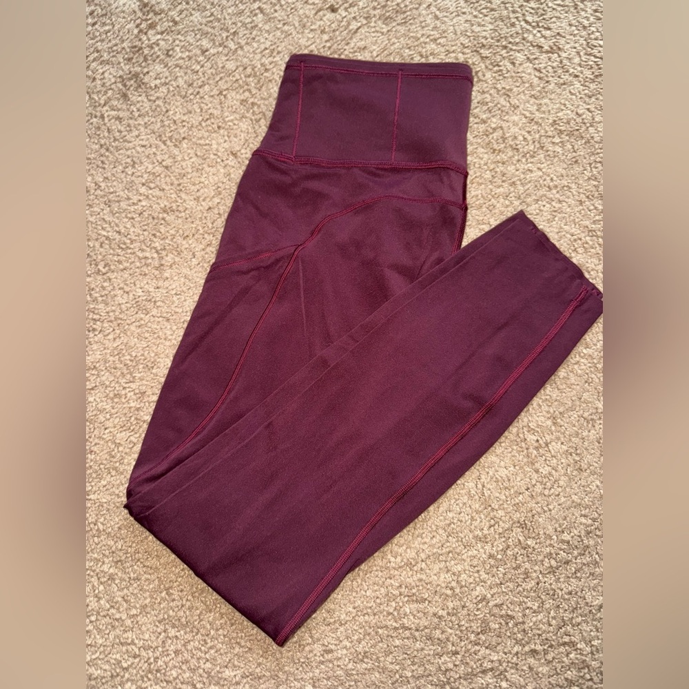 Lululemon fast & free leggings high rise 25” size 6